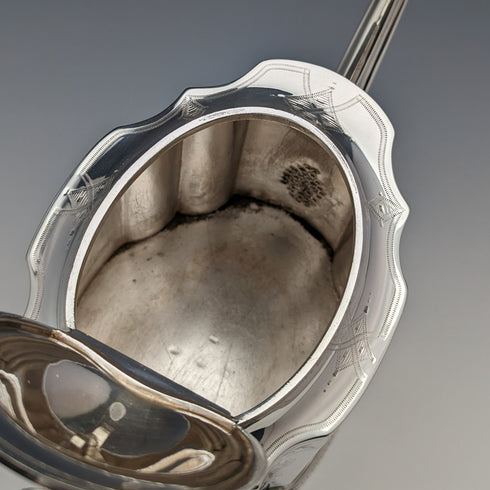 Circa 1880 British antique silver plate teapot Thomas Prime